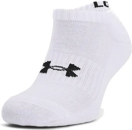 Under Armour Core No Show 3 darabos szett, fehér Zokni 1363241-100