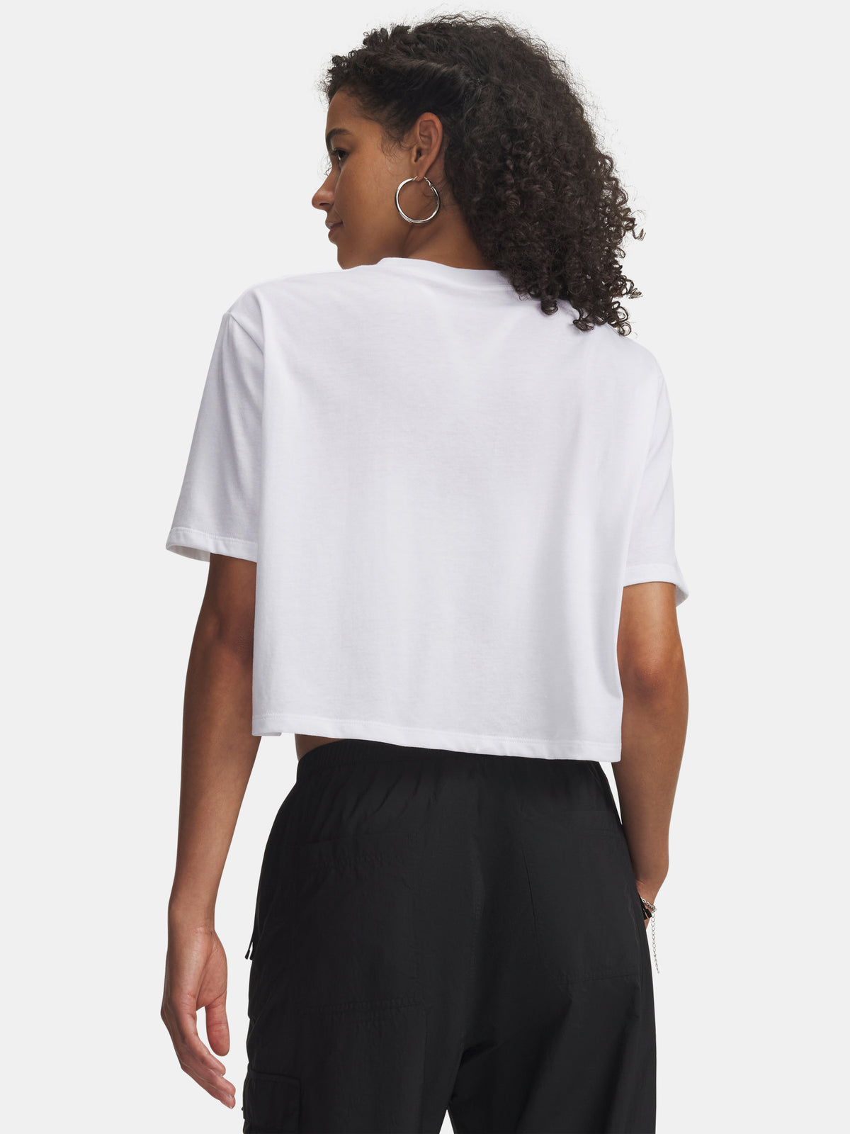 Under Armour Dámské triko UA W WM CROP SS-WHT női
