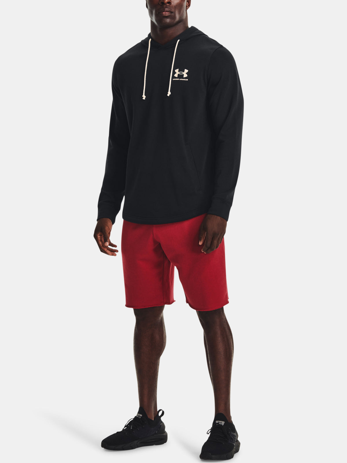 Under Armour Férfi kapucnival UA RIVAL TERRY LC HD fekete Pulóver