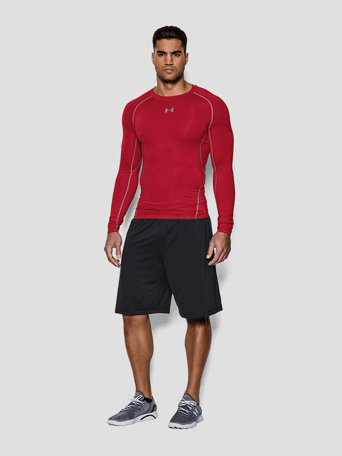 Under Armour Férfi kompressziós HG LS piros póló