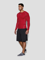 Under Armour Férfi kompressziós HG LS piros póló