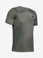 Under Armour Férfi kompressziós HG Rush Fitted SS Printed póló, zöld