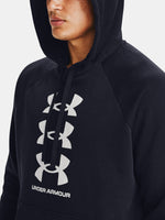 Under Armour Férfi Rival Flc Multilogo HD fekete pulóver