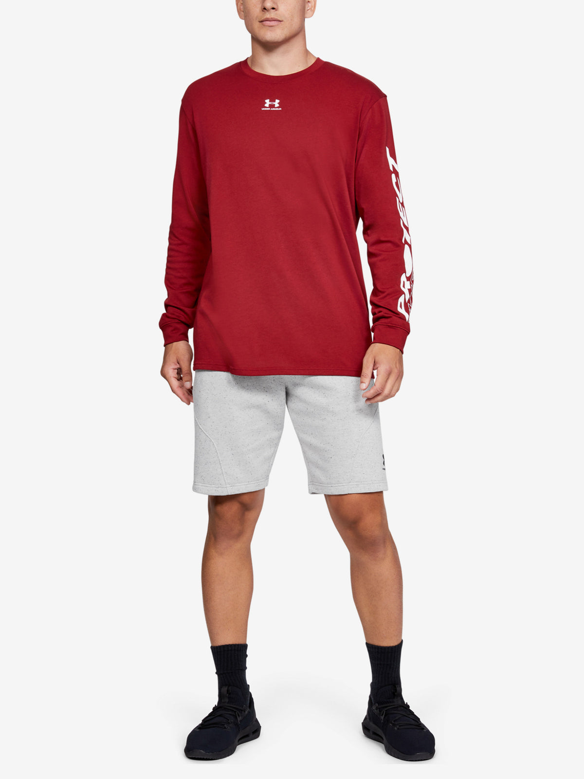 Under Armour Férfi rövidnadrág Speckled Fleece nadrág, fehér
