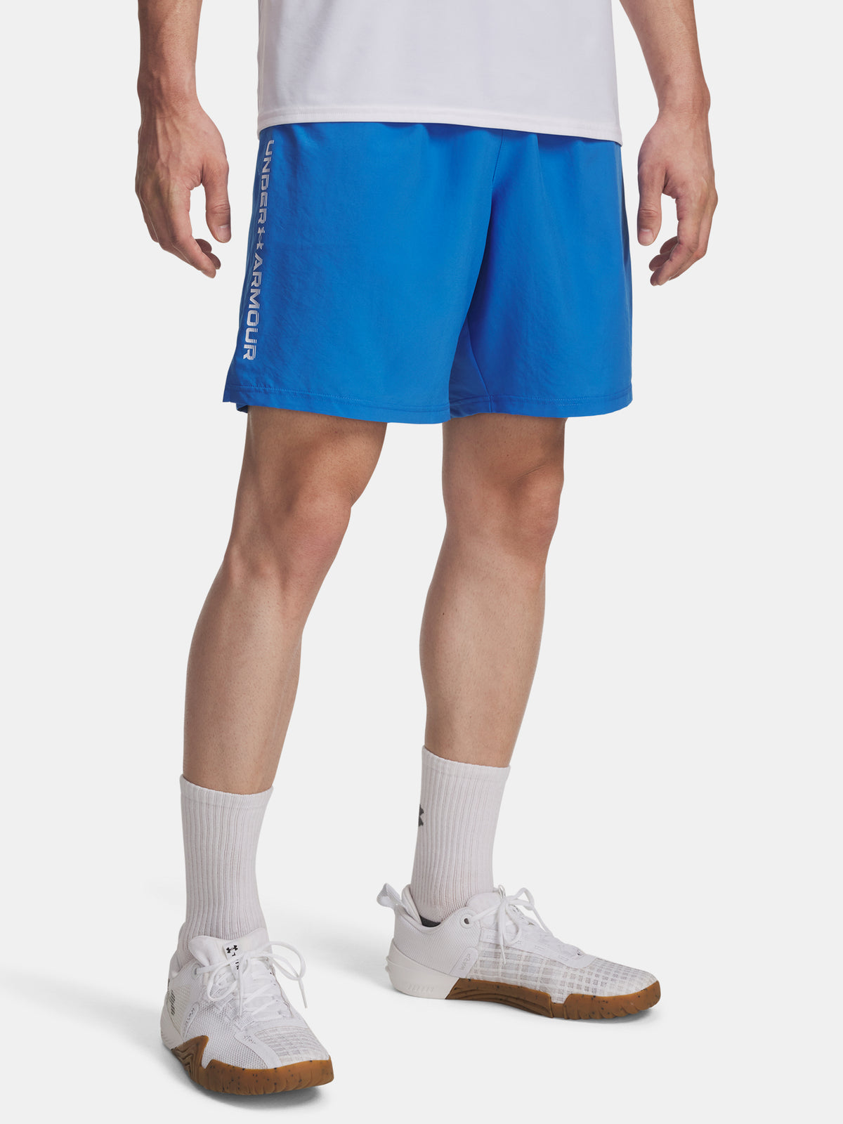 Under Armour Férfi rövidnadrág UA Tech Woven Wordmark -BLU short
