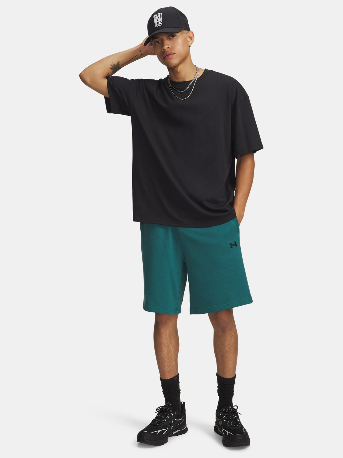 Férfi rövidnadrág Under Armour UA Rival LW zöld nadrág