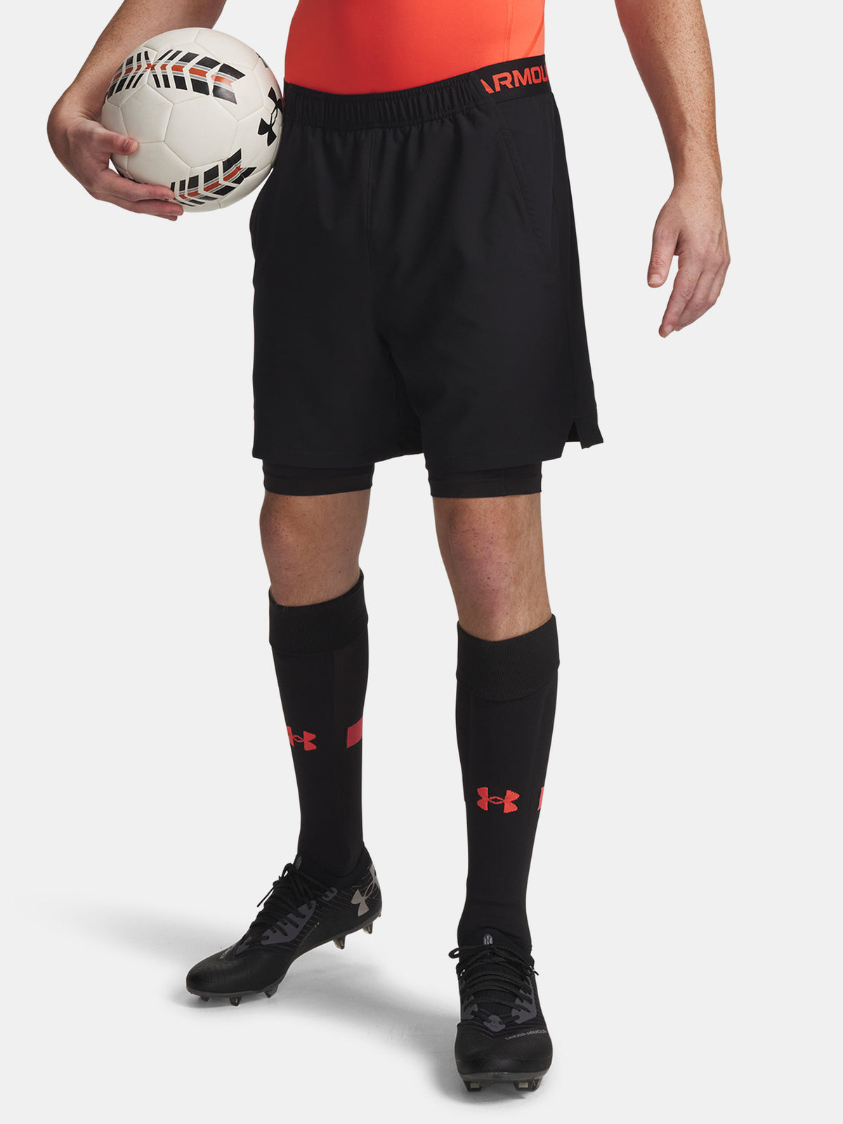 Férfi rövidnadrág Under Armour UA Vanish Woven 2in1 Sts-BLK nadrág