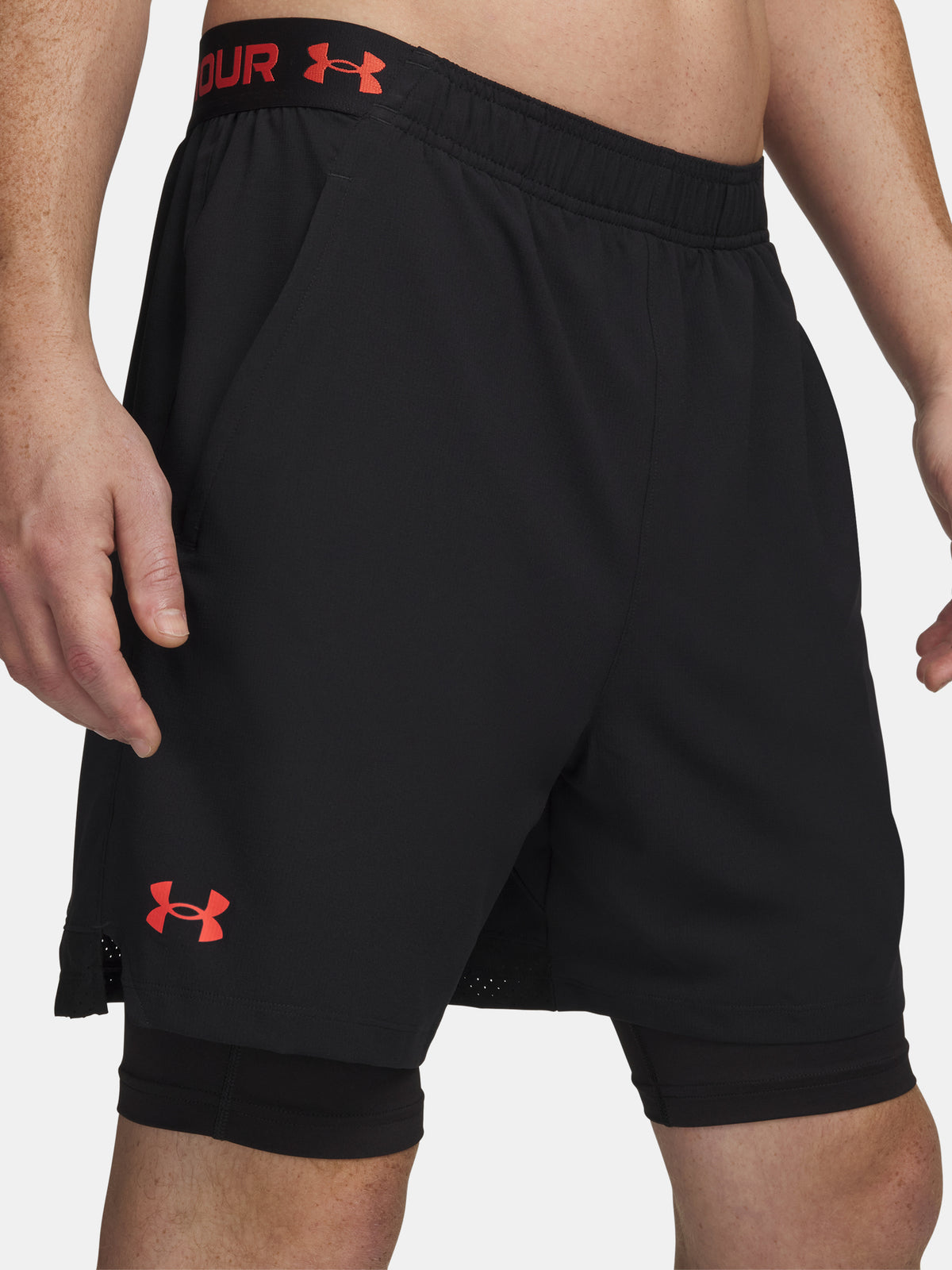 Férfi rövidnadrág Under Armour UA Vanish Woven 2in1 Sts-BLK nadrág