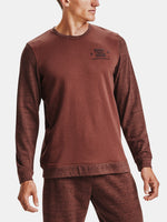 Under Armour Férfi Sportstyle Terry KO Crew bordó pulóver