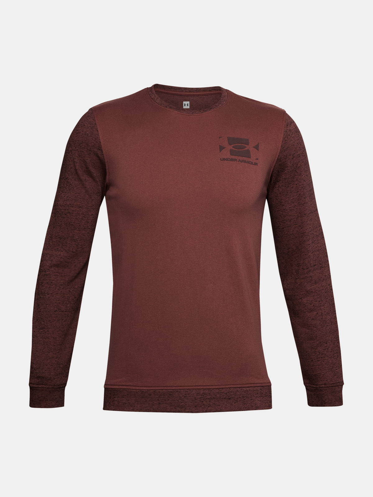 Under Armour Férfi Sportstyle Terry KO Crew bordó pulóver