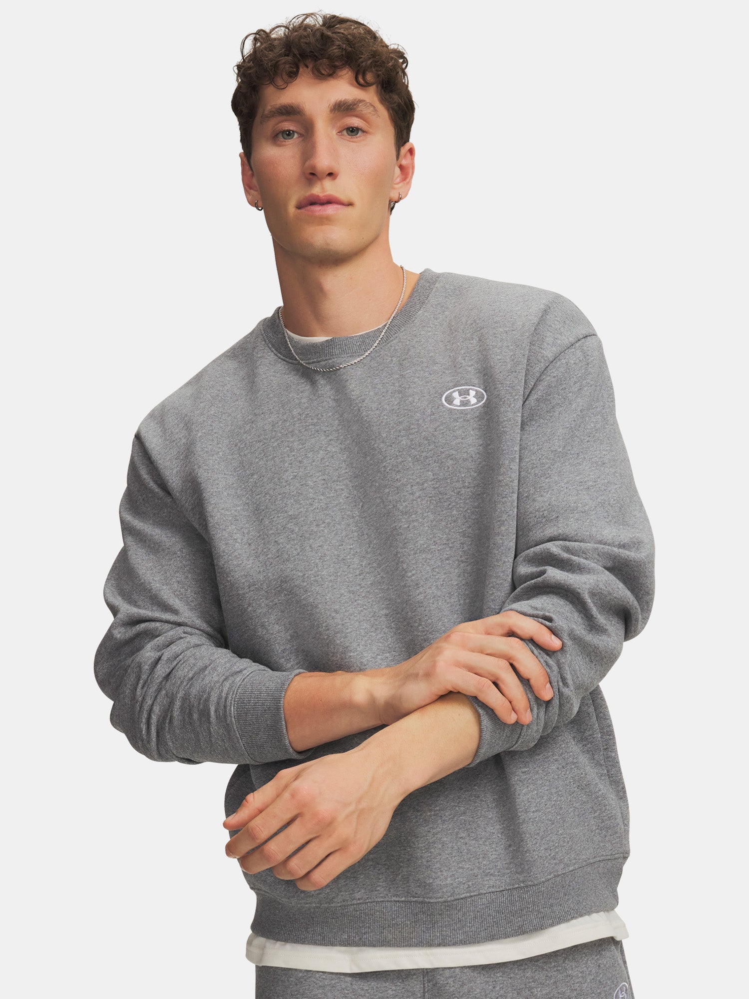 Under Armour Férfi UA RIval Flc Crew pulóver