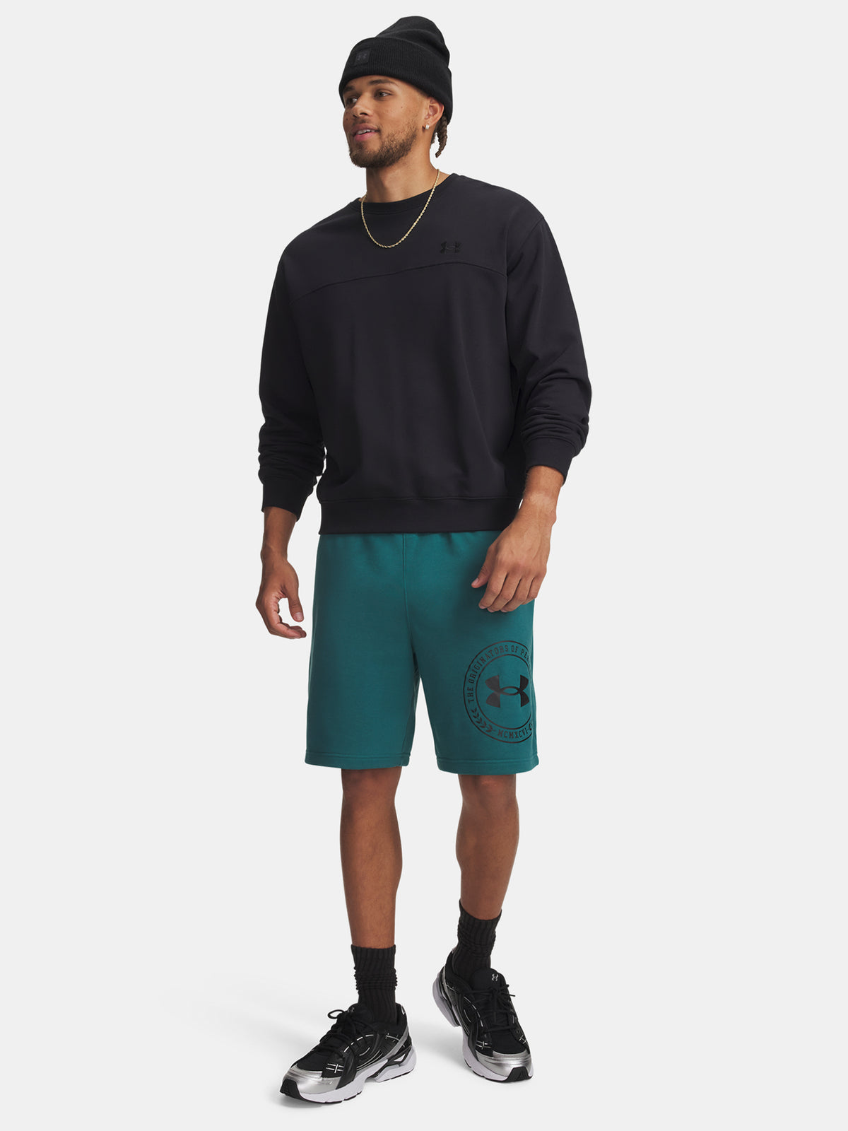 Under Armour Férfi UA Rival LW Graphic Shorts-GRN rövidnadrág nadrág