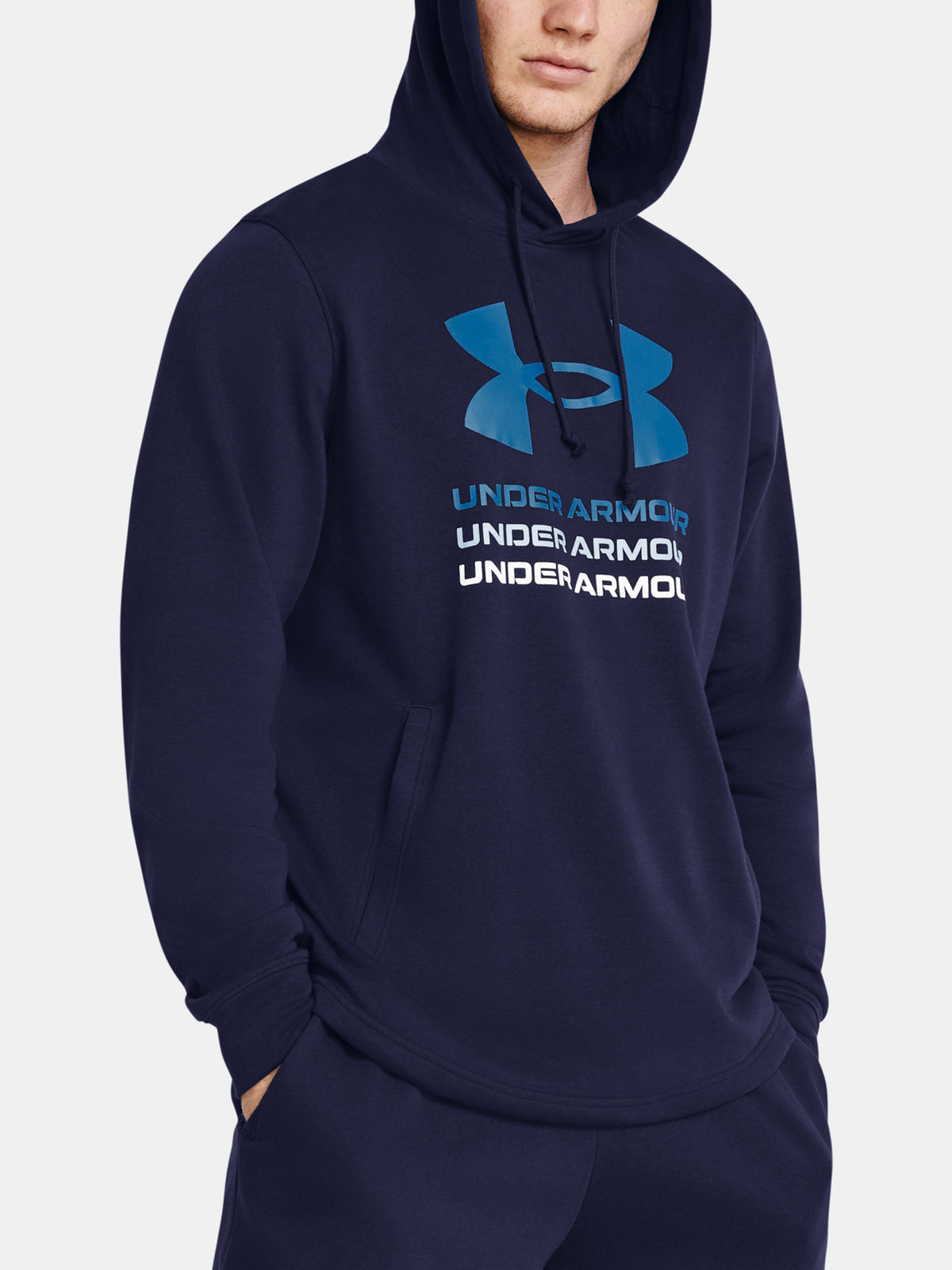 Under Armour Férfi UA Rival Terry Graphic Hood pulóver