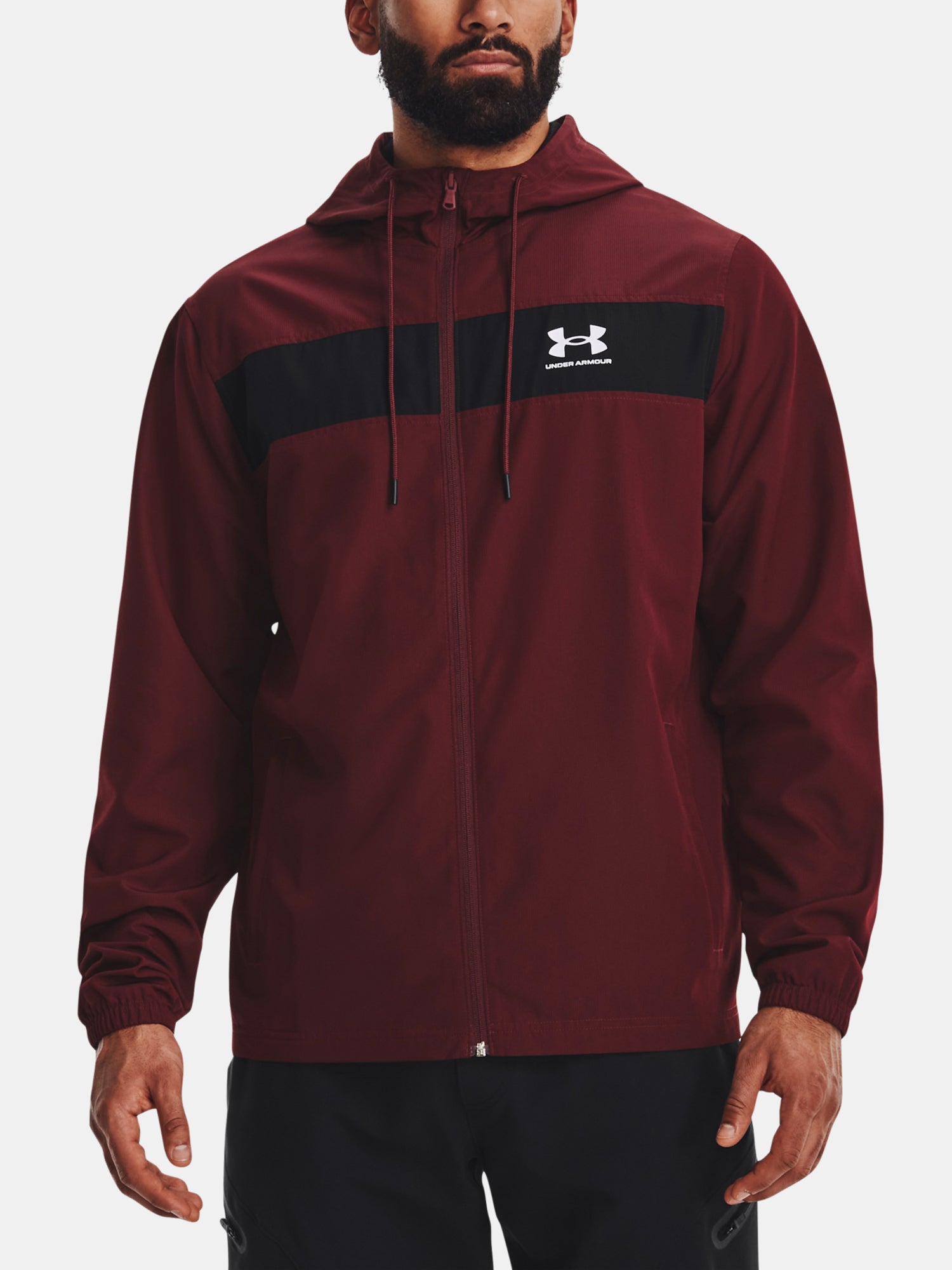 Under Armour Férfi UA SPORTSTYLE WINDBREAKER bordó kabát