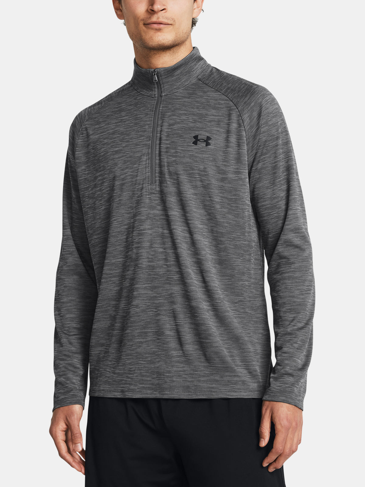 Under Armour Férfi UA Tech Textured 1/2 Zip Hosszú ujjú póló