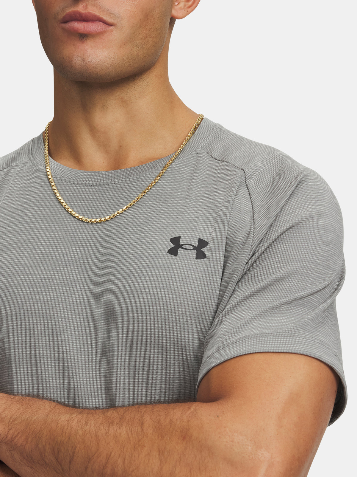 Under Armour Férfi UA Tech Textured SS póló, zöld