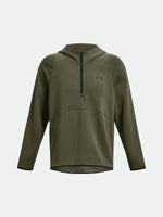 Under Armour Férfi UA Unstoppable Flc Kapucnis pulóver zöld