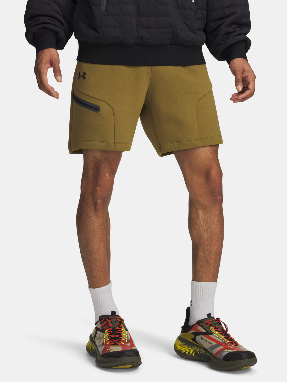 Under Armour Férfi UA Unstoppable Flc Shorts-GRN Short