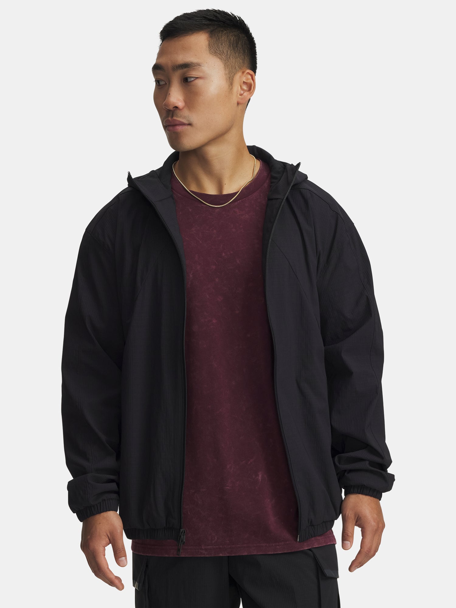 Under Armour Férfi UA Unstoppable Txt Woven Jkt-BLK kabát