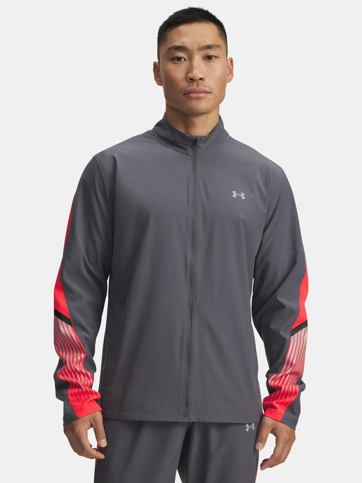 Under Armour Férfi UA Velociti Storm Jacket-GRY Kapucnis pulóver