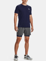 Férfi Under Armour HG Armour Fitted SS kék póló