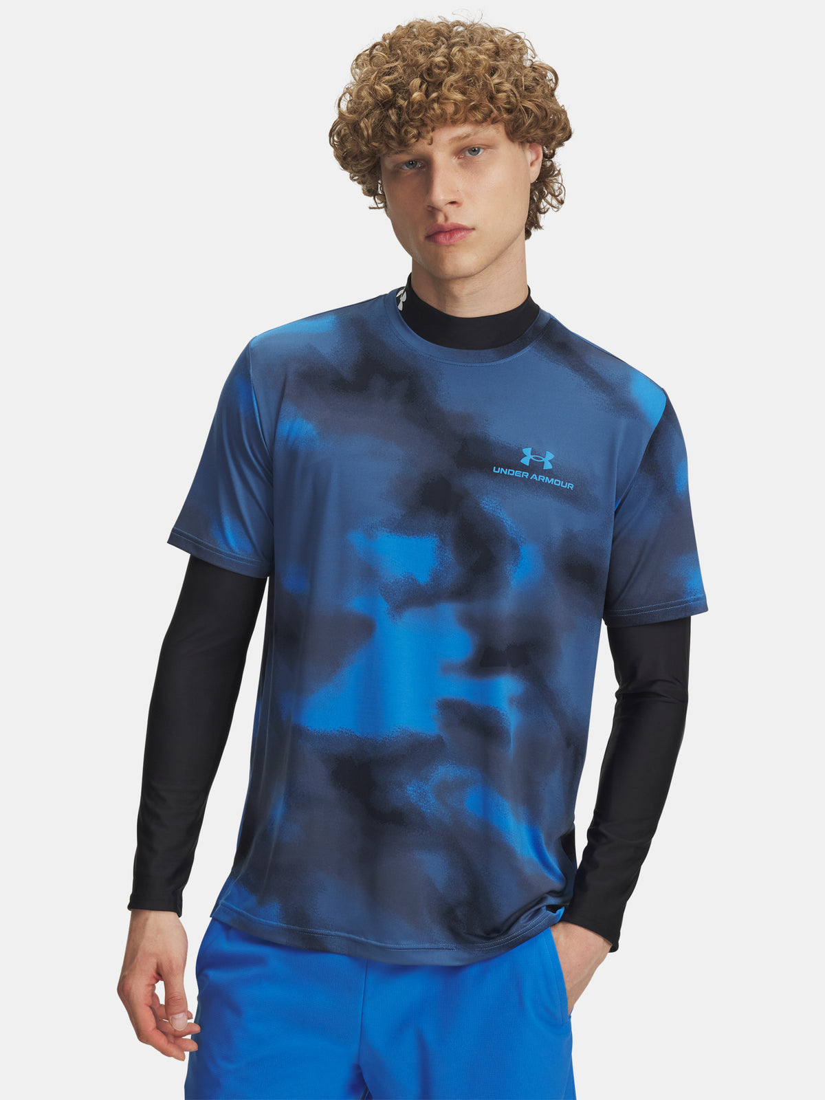 Under Armour Férfi Vanish Energy Printed SS-BLU póló