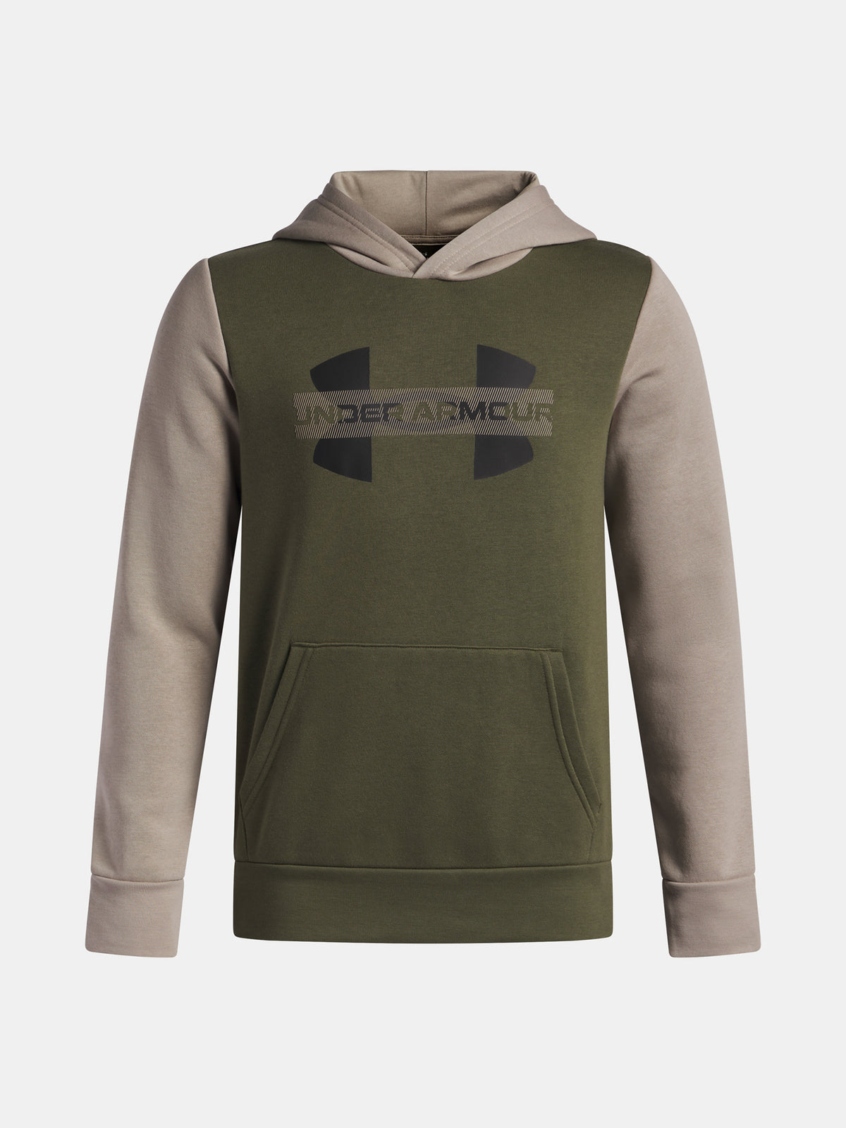 Under Armour Fiú UA Rival Flc Cblck Grphc HD-GRN Kapucnis pulóver