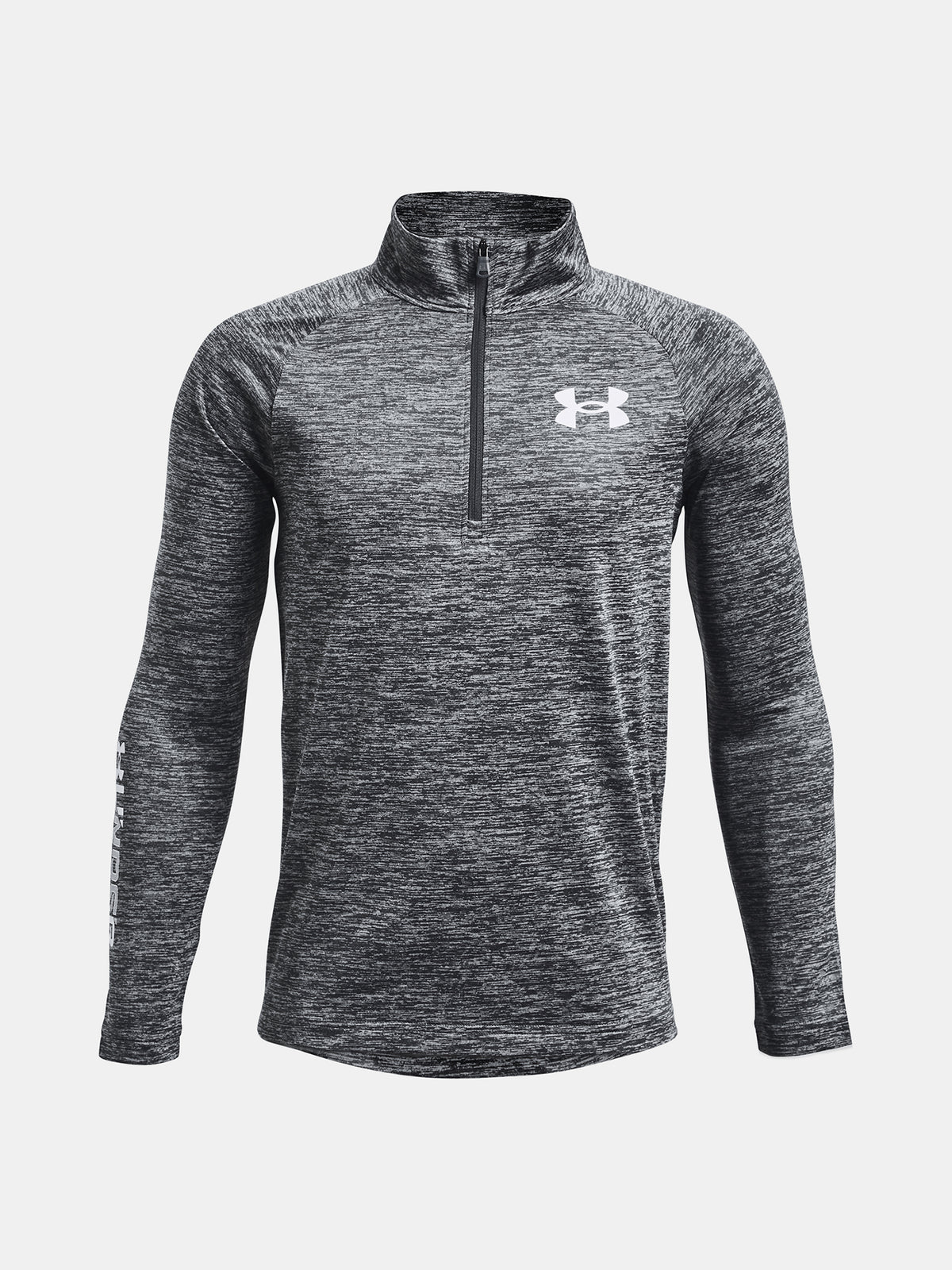 Under Armour Fiú UA Tech BL 1/2 Zip póló Hosszú ujjú póló szürke