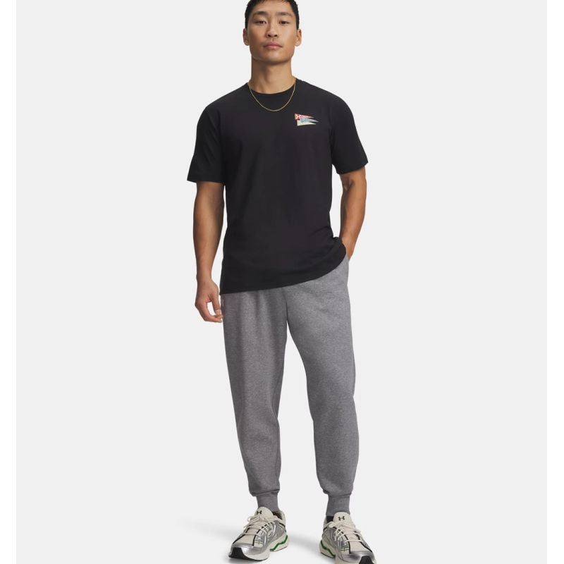 Under Armour Men’s Rival Fleece Joggers, grey, 1379774 025, szürke férfi nadrág 140646_XL