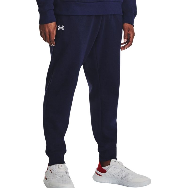 Under Armour Men’s Rival Fleece Joggers, Navy Blue, 1379774 410 sötétkék férfi nadrág 140650M