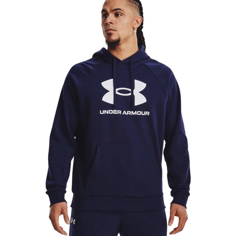 Under Armour Men's Rival Fleece Logo HD sweatshirt navy 1379758 410 sötétkék férfi pulóver 143600M