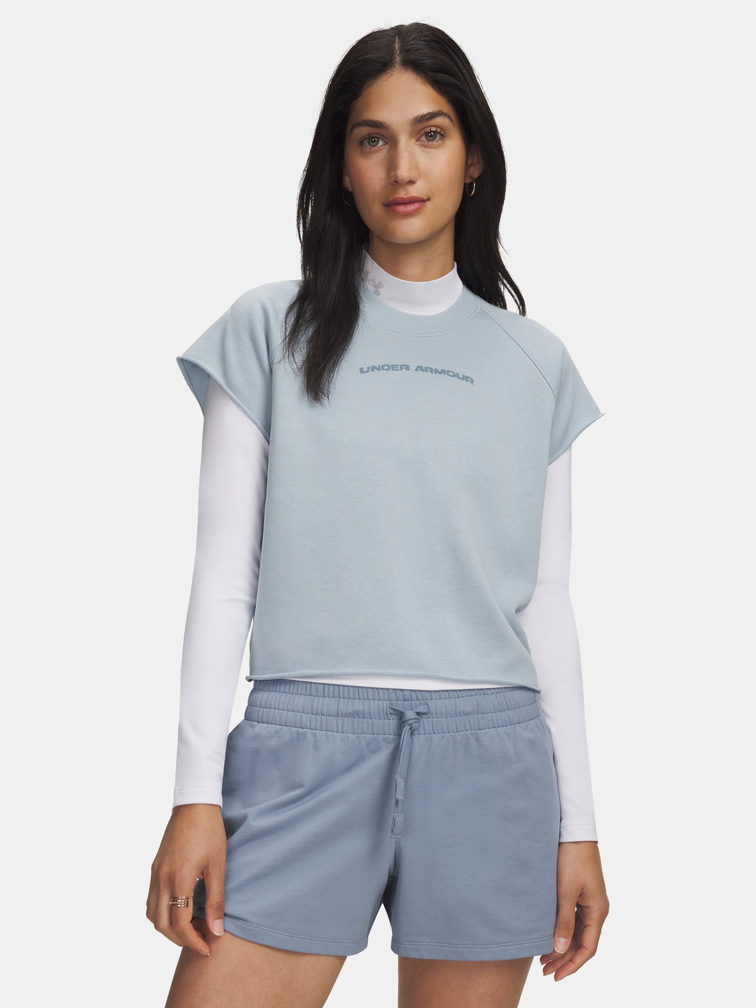 Under Armour Nõi Icon WM Cut Off SS szürke póló