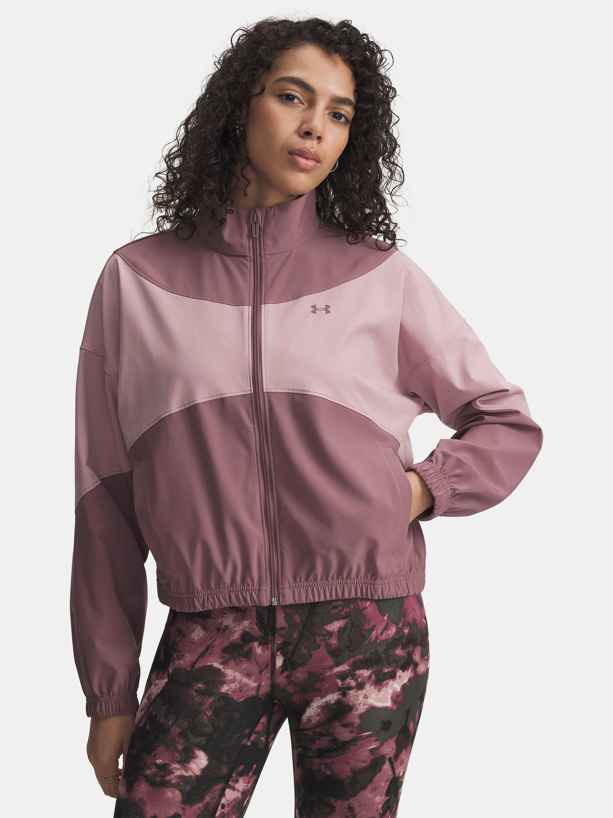Under Armour Nõi kabát UA Rival Woven Jacket-BRN Kapucnis pulóver