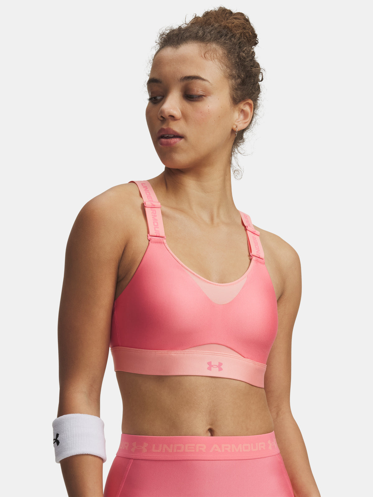 Nõi melltartó Under Armour UA Infinity High 2.0 Bra-PNK xs (d-dd)