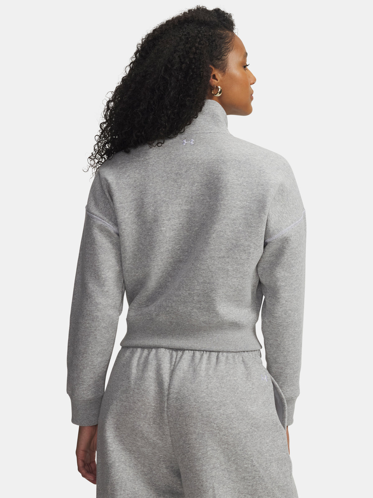 Under Armour Nõi Rival Fleece Script HZ szürke pulóver