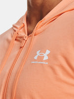 Under Armour Nõi Rival Terry FZ Hoodie pulóver, narancssárga