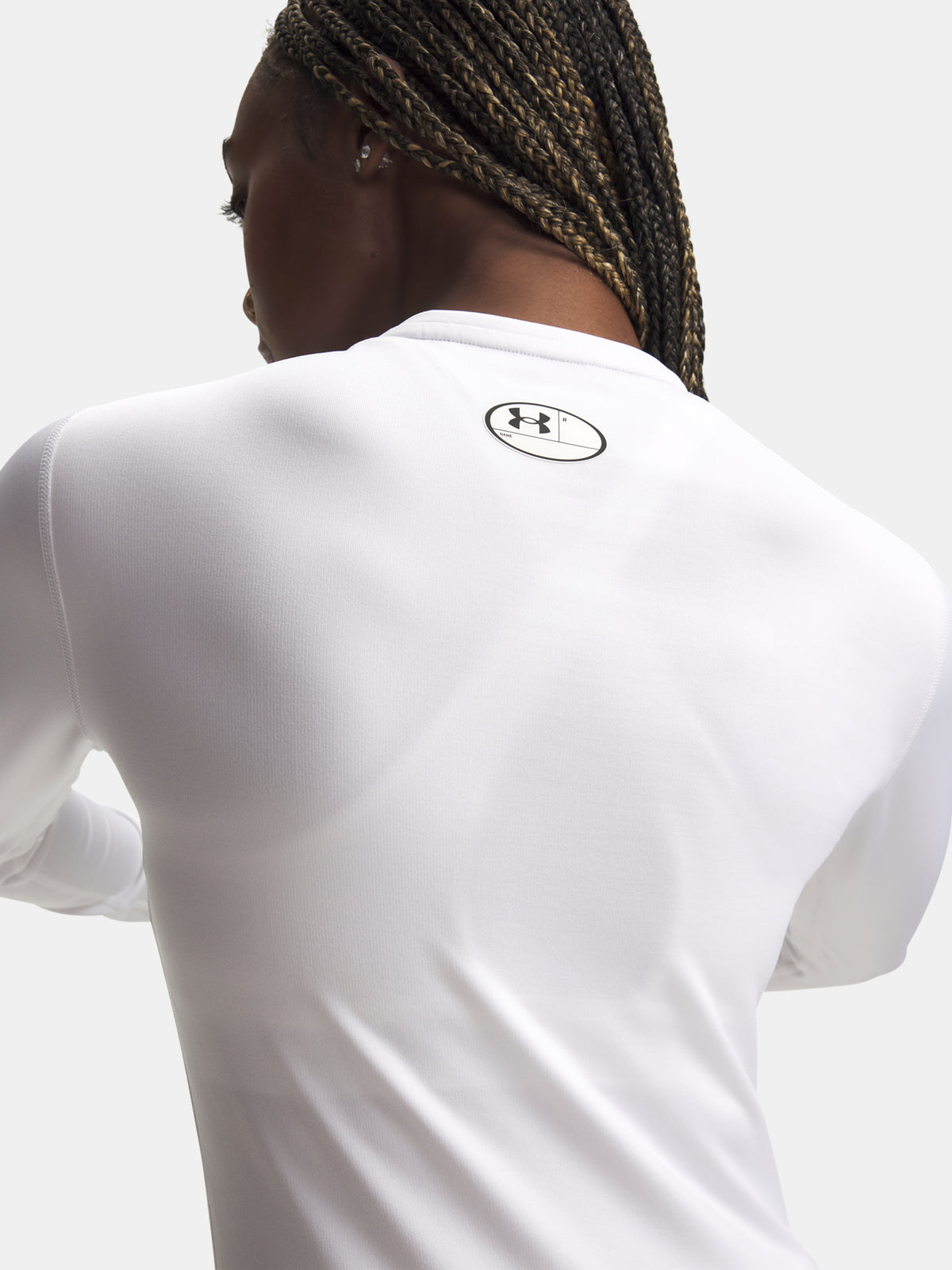 Under Armour Nõi UA ColdGear Crew fehér póló