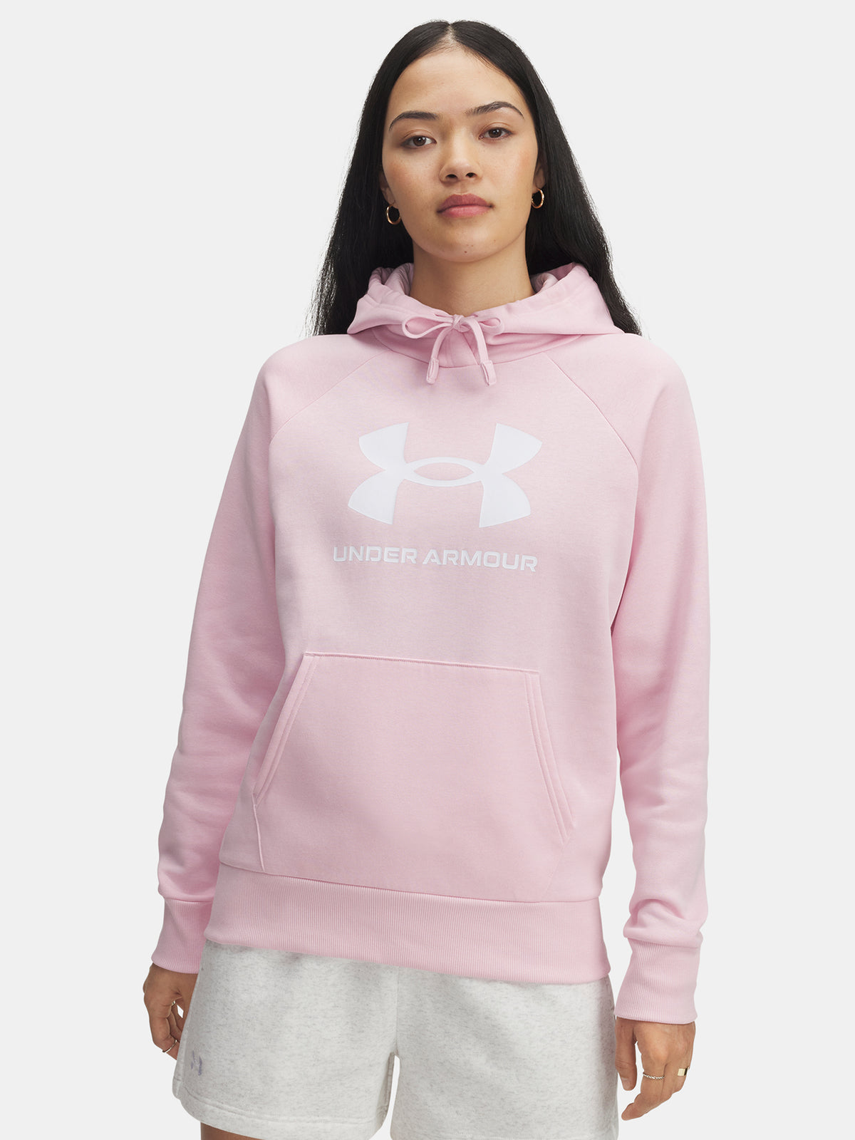 Under Armour Nõi UA Rival Fleece Big Logo HD-PNK pulóver
