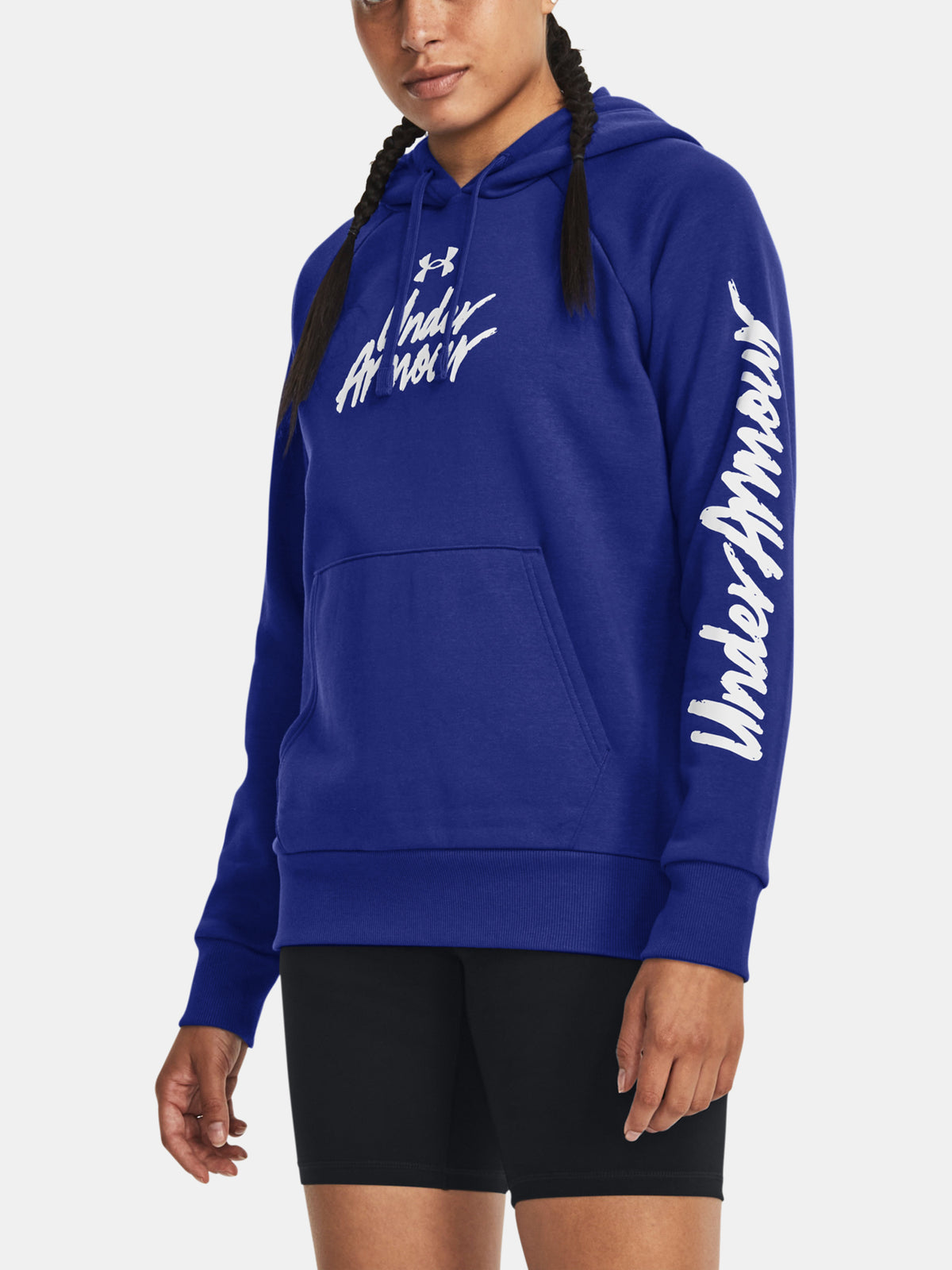 Under Armour Nõi UA Rival Fleece Graphic Hdy kék pulóver