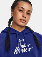 Under Armour Nõi UA Rival Fleece Graphic Hdy kék pulóver