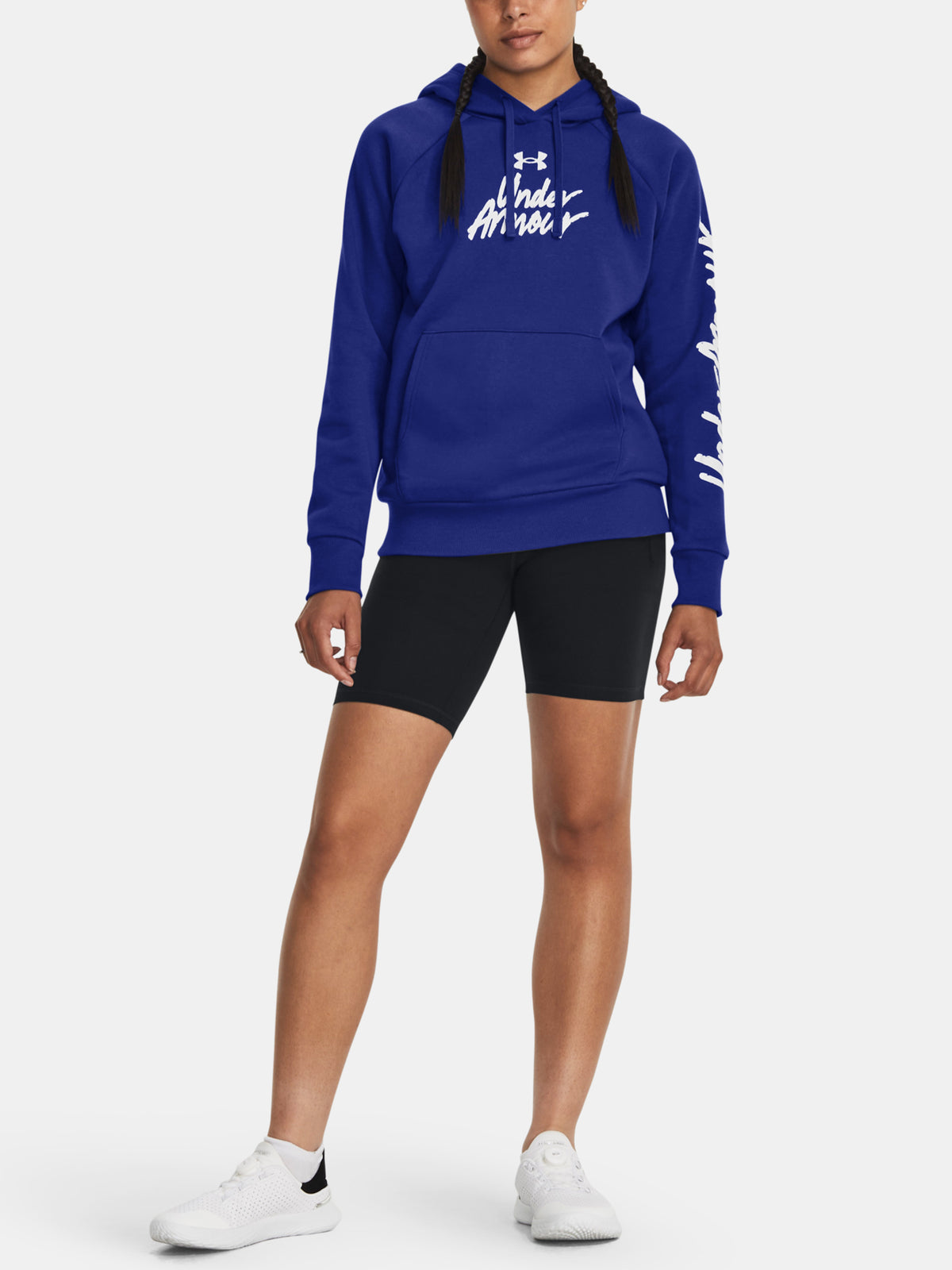 Under Armour Nõi UA Rival Fleece Graphic Hdy kék pulóver