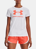 Under Armour Nõi UA SPORTSTYLE LOGO SS póló, fehér