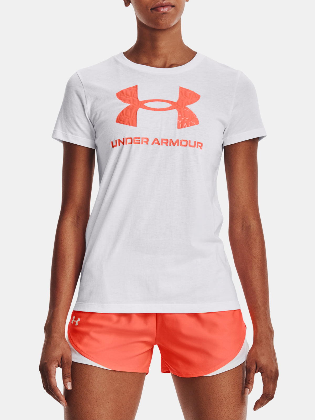 Under Armour Nõi UA SPORTSTYLE LOGO SS póló, fehér