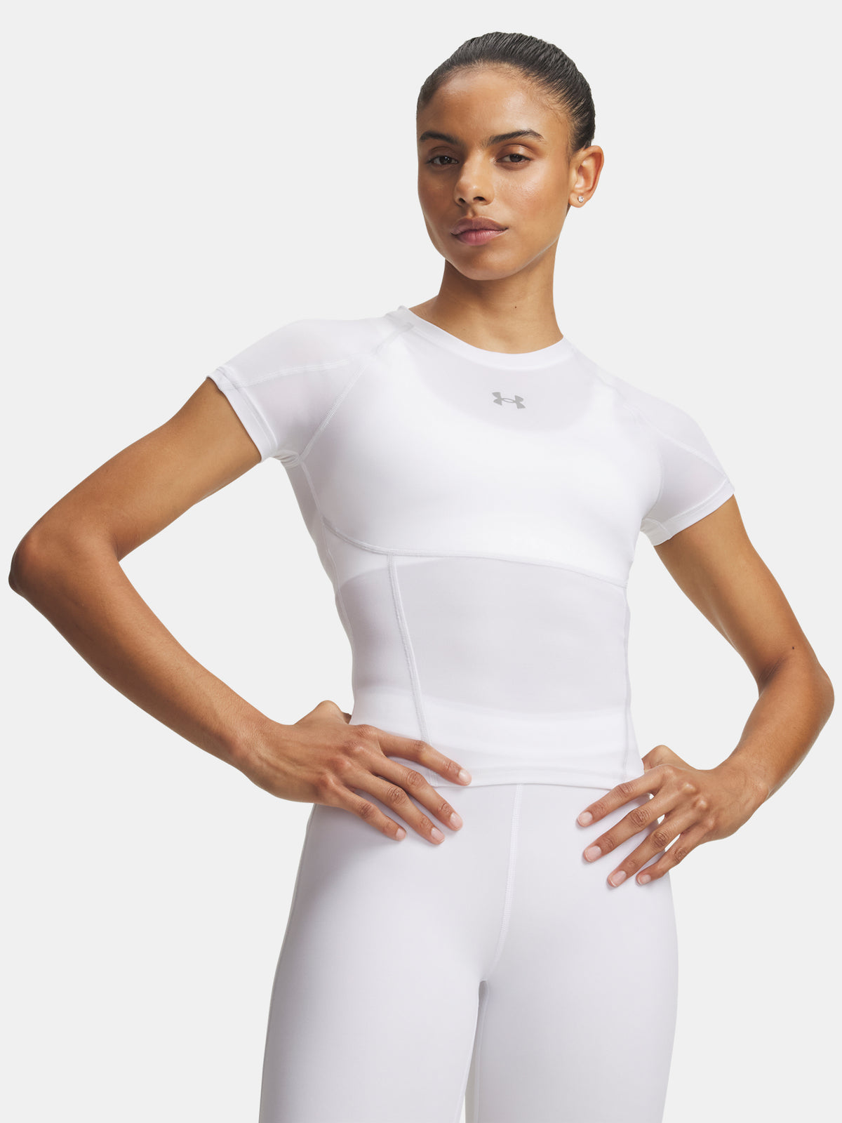 Nõi Under Armour HeatGear Elite SS fehér póló