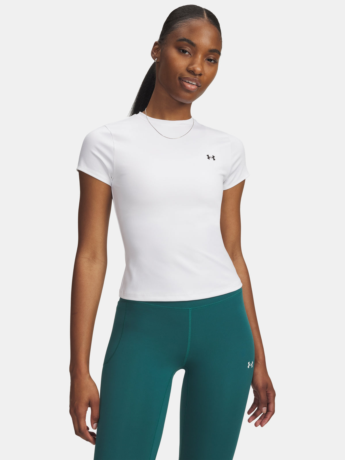 Nõi Under Armour Motion Fitted SS EMEA fehér póló