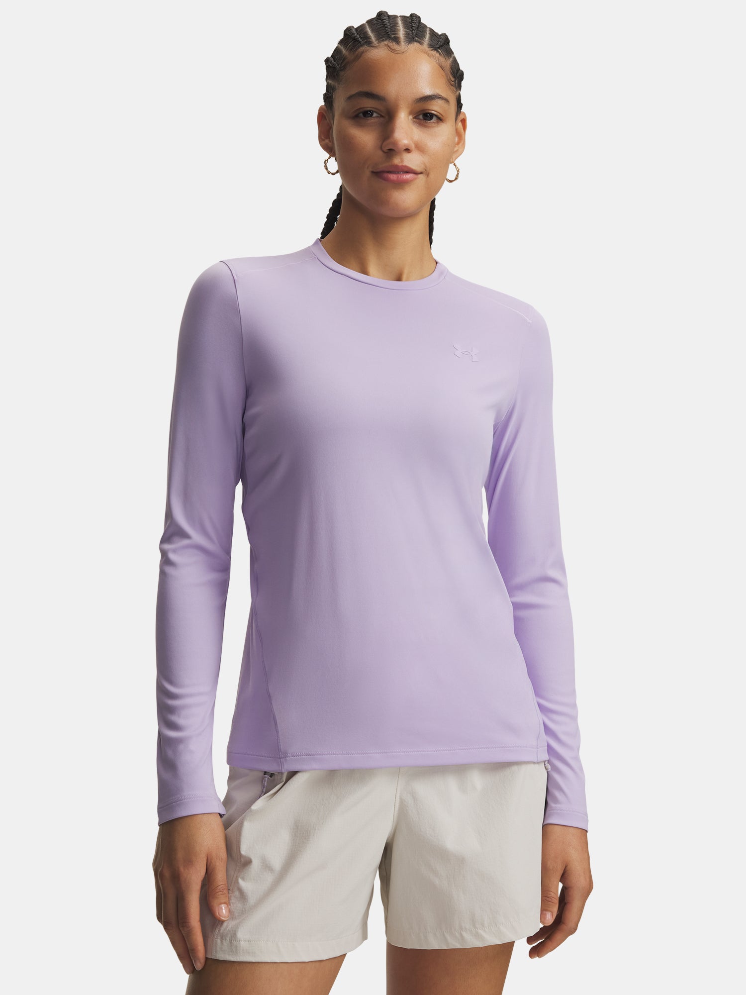 Under Armour Nõi W Explor IsoChill UPF LS lila póló