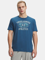 Pánské triko Under Armour UA 60/40S ARMOR GLOBE SS-BLU férfi