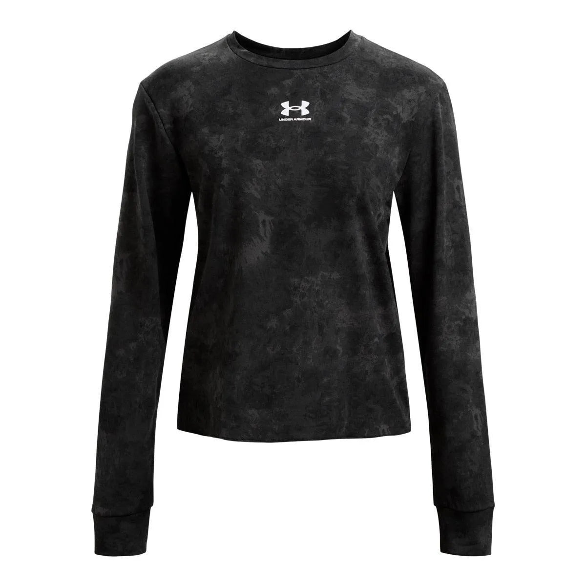Under Armour Rival Terry Print Crew Hosszú ujjú női Pulóver