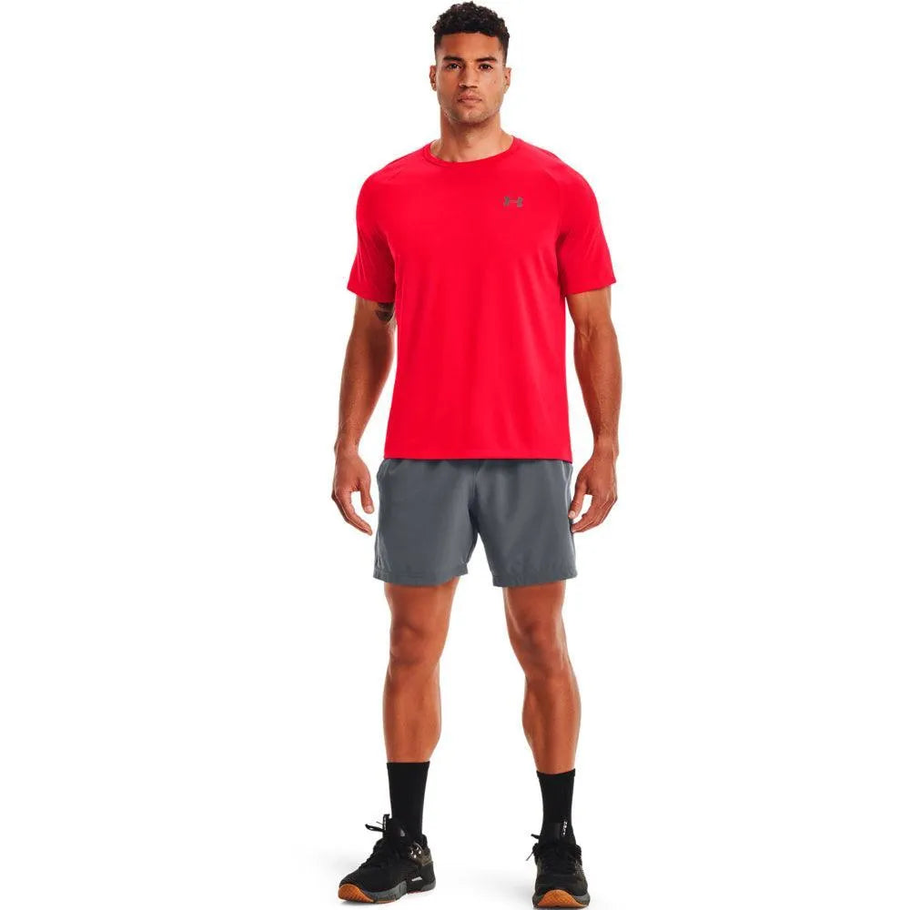 Under Armour Seamless SS férfi póló, piros Fitnesz Felső 1326413-600