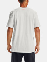 Under Armour SHATTERED BOX LOGO SS férfi póló, fehér
